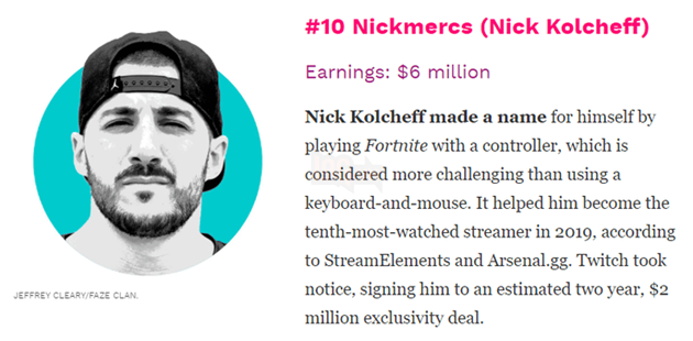 Danh sách 10 game thủ có doanh thu cao nhất thế giới trong năm 2019 12