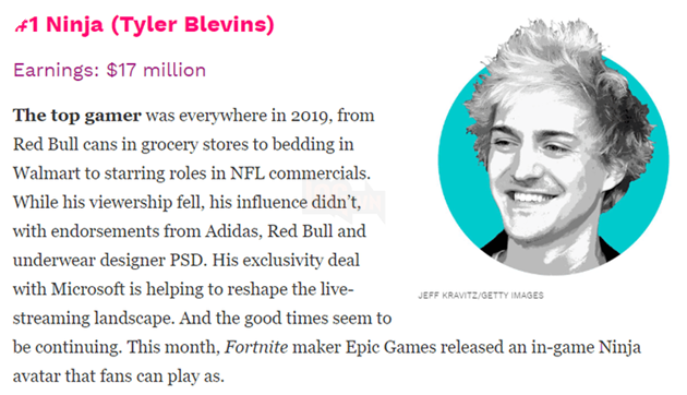 Danh sách 10 game thủ có doanh thu cao nhất thế giới trong năm 2019 3