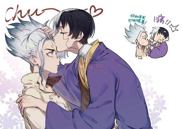 Dr Stone: Bộ đôi Senku - Gen hiện lên đẹp mãn nhãn qua loạt fan art gây nghiện - Ảnh 6.
