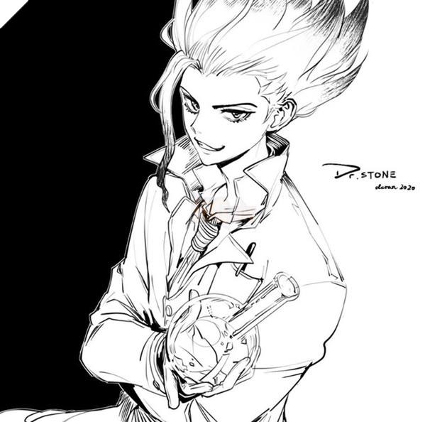 Dr Stone: Bộ đôi Senku - Gen hiện lên đẹp mãn nhãn qua loạt fan art gây nghiện - Ảnh 7.