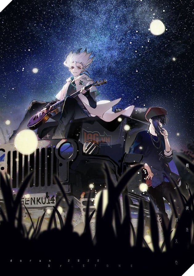 Dr Stone: Bộ đôi Senku - Gen hiện lên đẹp mãn nhãn qua loạt fan art gây nghiện - Ảnh 9.