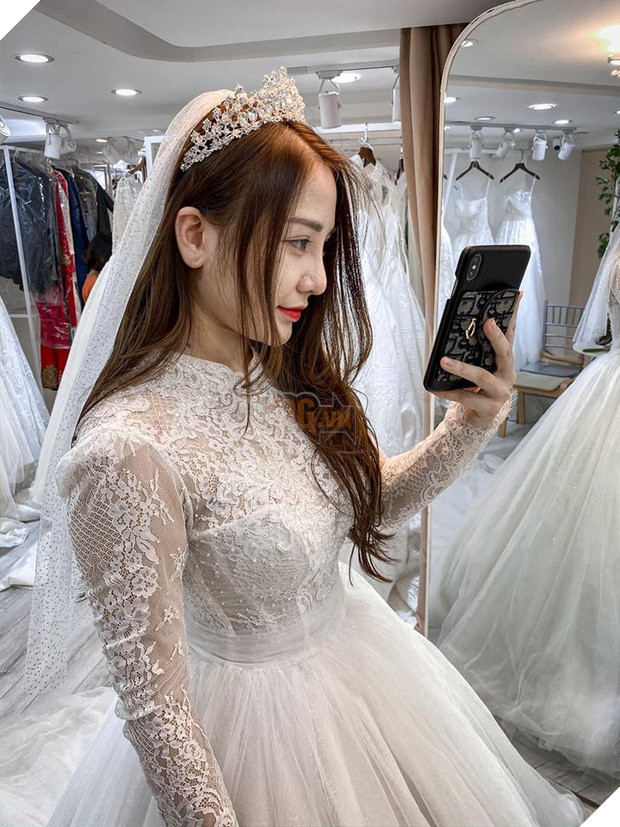 Nóng: Streamer quốc dân Kiều Anh Hera bất ngờ khoe ảnh mặc váy cưới, nàng sắp lên xe hoa? - Ảnh 3.