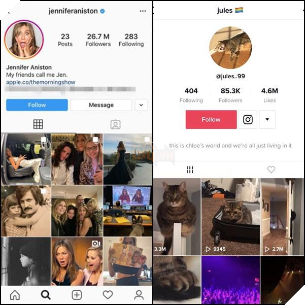 Giao diện mới của TikTok bị cáo buộc bắt chước gần giống hệt Instagram