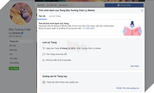 Đấu Trường Chân Lý Mobile “ém hàng” Fanpage, chỉ vỏn vẹn 100 likes mà đã có tích xanh chính chủ Facebook - Ảnh 2.
