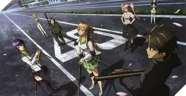 Highschool of the Dead season 2 TOP 10 anime về thảm họa đại dịch Virus hay nhất