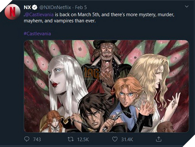 Tiếp nối thành công của The Witcher, Netflix chuẩn bị ra mắt Castlevania Mùa 3 đặc sắc 2