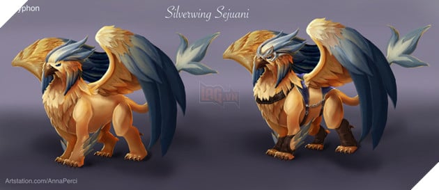 Hiệp sĩ lợn Sejuani lột xác đầy sang chảnh với skin fan-art Sejuani Cánh Bạc - Ảnh 4.