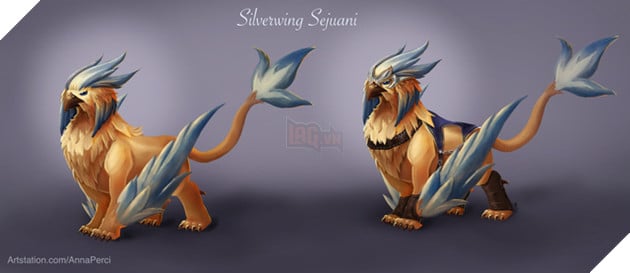 Hiệp sĩ lợn Sejuani lột xác đầy sang chảnh với skin fan-art Sejuani Cánh Bạc - Ảnh 5.