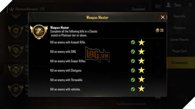 PUBG Mobile: Lam cach nao de co duoc danh hieu Weapon Master 2 PUBG Mobile: Làm cách nào để có được danh hiệu Weapon Master 2