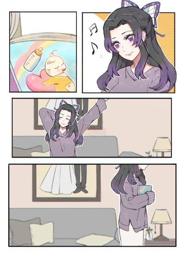 Kimetsu no Yaiba: Ngày lễ Tình yêu, Thủy trụ và Trùng trụ thân mật qua loạt fan art đẹp như mơ - Ảnh 11.