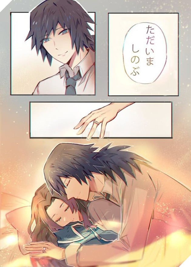 Kimetsu no Yaiba: Ngày lễ Tình yêu, Thủy trụ và Trùng trụ thân mật qua loạt fan art đẹp như mơ - Ảnh 12.