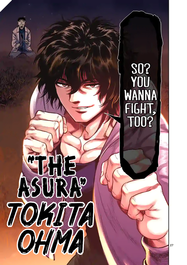 Spoiler Kengan Omega tập 50 - Bất ngờ khi Asura - Tokita Ohma hồi sinh giải cứu bạn già 2