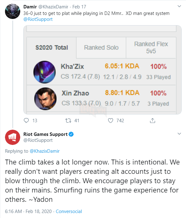 LMHT: Riot Games đưa ra thay đổi để giảm Smurf nhưng tình hình lại trở nên tệ hơn rất nhiều 2