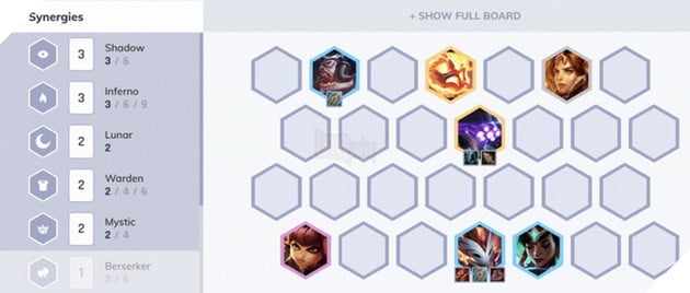 Đấu Trường Chân Lý: Hướng dẫn cách chơi đội hình 6 Bóng Tối 10.4 ổn định nhất trên rank Kim Cương 4