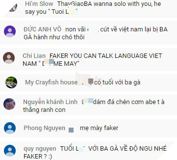 LMHT: Trẻ trâu Việt Nam lên stream của Faker chửi bới, lôi tên Thầy Ba ra để làm trò đùa 2