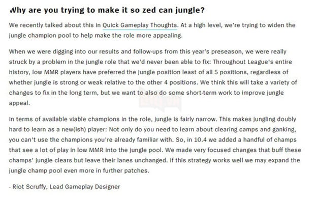Riot giờ mới chịu tiết lộ sự thật về việc buff khả năng đi rừng cho Zed, Garen, Darius - Ảnh 2.