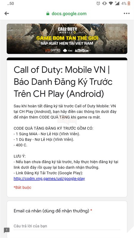 Mẹo đăng ký trước Call of Duty Mobile VNG để nhận vật phẩm xịn xò  3