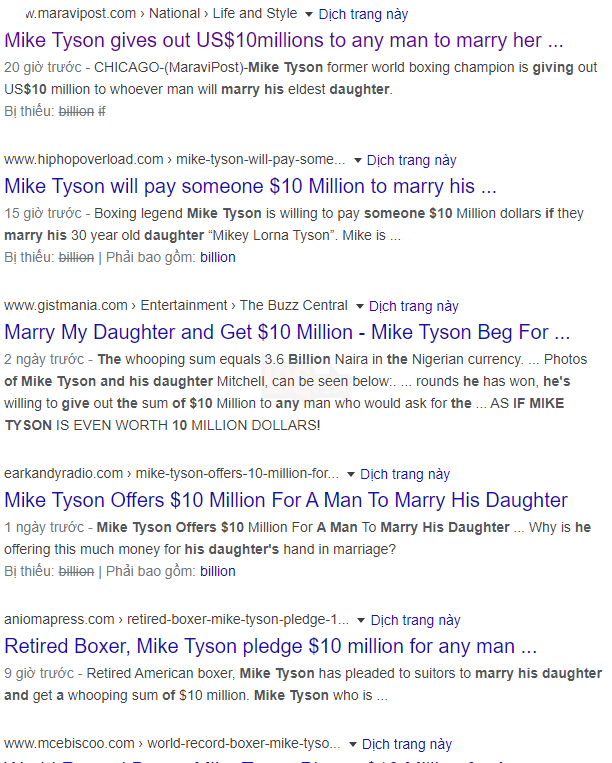 Huyền thoại quyền Anh Mike Tyson treo thưởng 230 tỷ đồng cho ai muốn cưới con gái của mình 2