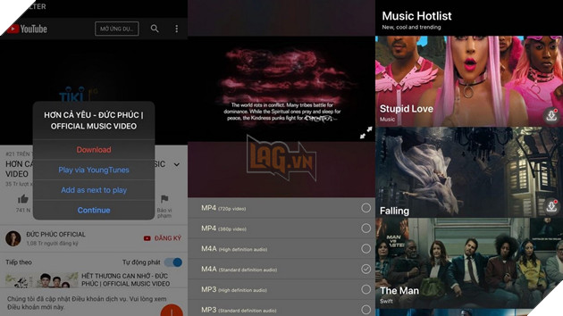 Ứng dụng YoungTunes - nghe nhạc YouTube trên iPhone khi tắt màn hình