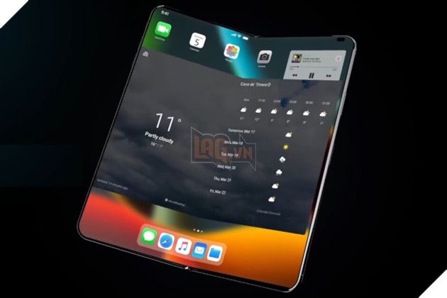 Apple lộ bằng sáng chế mới với chiếc iPhone màn hình gập 