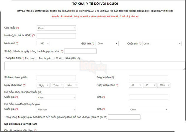 Các bước khai báo y tế online một cách dễ dàng  3