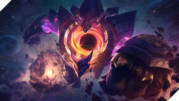 League of Legends Dark Star Malphite splash art