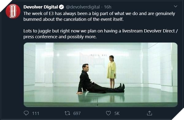 E3 2020 bị hủy bỏ, Devolver noi gương các anh lớn, tổ chức livestream