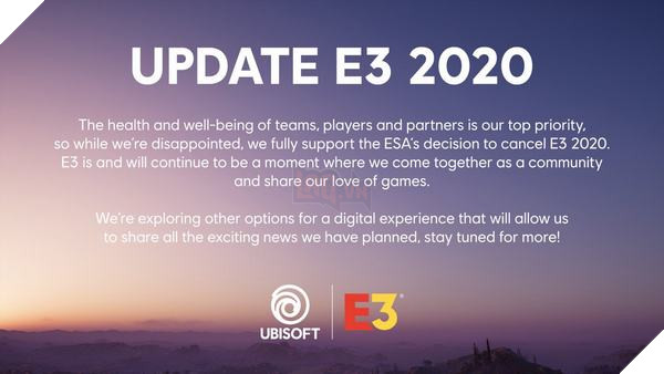 Ubisoft hướng đến giải pháp trải nghiệm kĩ thuật số thay cho E3 2020