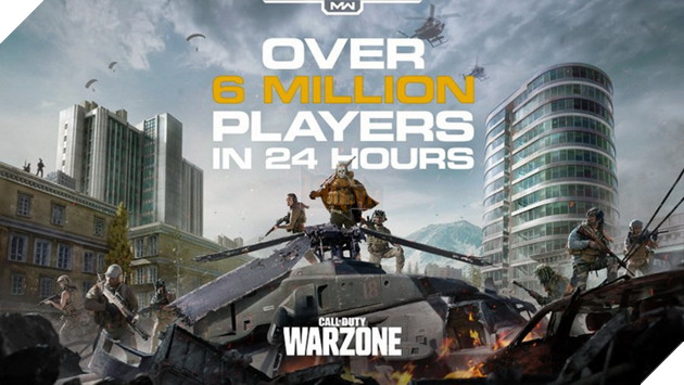 Call of Duty: Warzone cán mốc 6 triệu người chơi trong 24 giờ đầu ra mắt, vượt mặt cả Apex Legends và PUBG trước đây