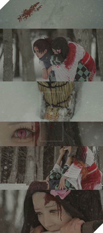 Chiêm ngưỡng khoảng khắc đầu tiên Tanjirou gặp Giyuu trong Kimetsu no Yaiba thông qua bộ cosplay cực xuất sắc 2