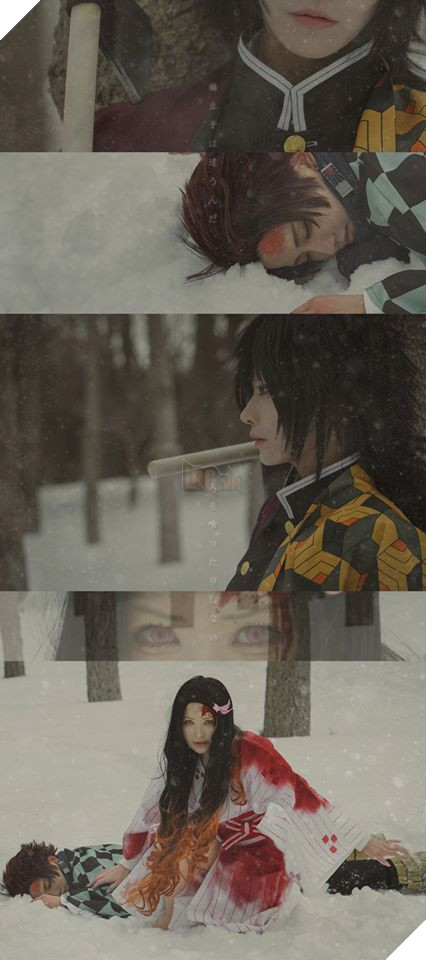 Chiêm ngưỡng khoảng khắc đầu tiên Tanjirou gặp Giyuu trong Kimetsu no Yaiba thông qua bộ cosplay cực xuất sắc 6