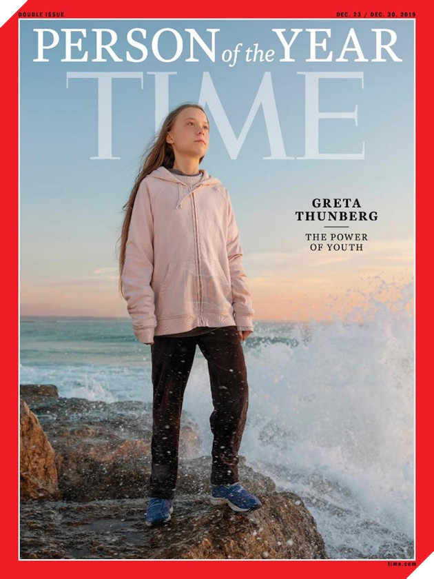 Nhà hoạt động nhí Greta Thunberg - Nhân vật của năm 2019. Ảnh: Time.