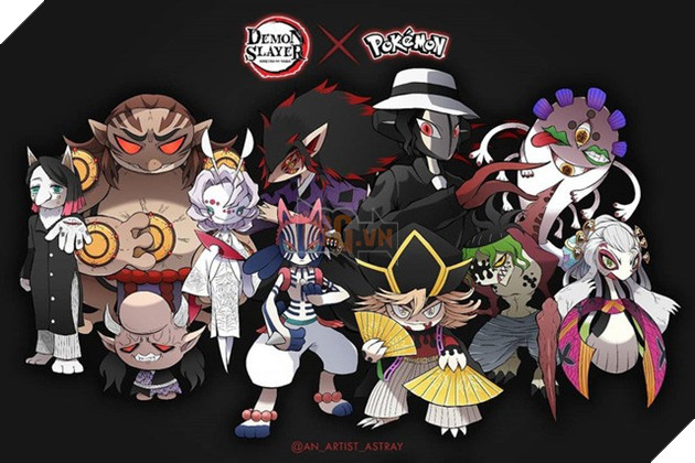 Loạt tranh vẽ Pokemon x Kimetsu no Yaiba cực ngầu được fan hâm mộ rần rần khen ngợi - Ảnh 12.