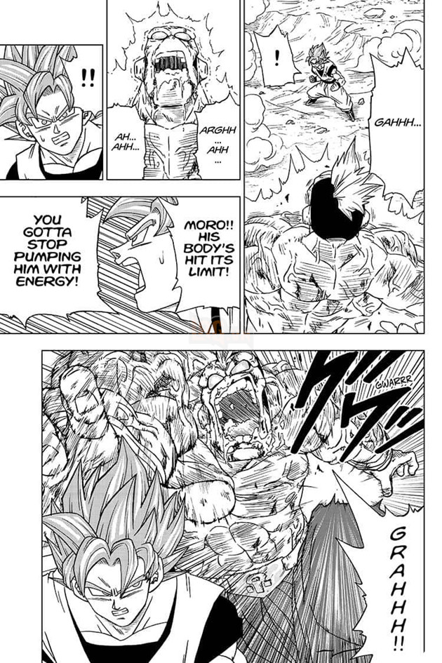 Goku kích hoạt Bản Năng Vô Cực, chuẩn bị đại chiến và quyết tâm tiêu diệt ác nhân Moro 3