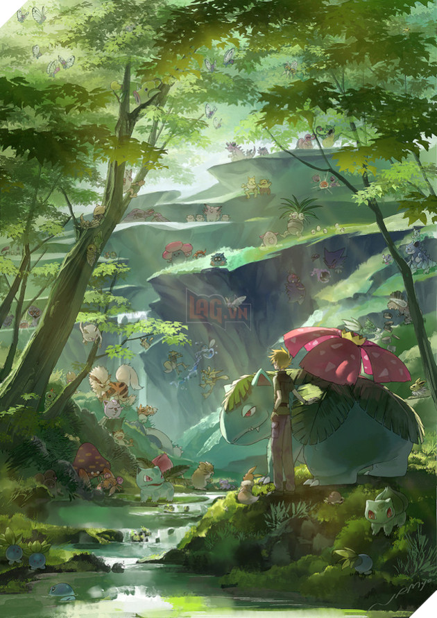 Xem loạt tranh Pokemon đẹp đến ngoạn mục của họa sĩ Nhật Bản - Ảnh 2.