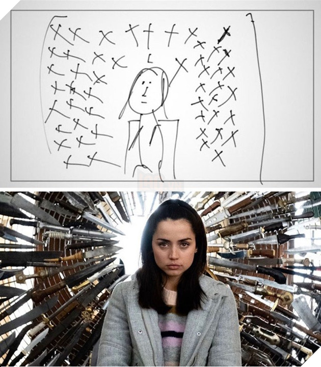 Rợn người trước bản phác họa trước phân cảnh trong những bộ phim nổi tiếng  11