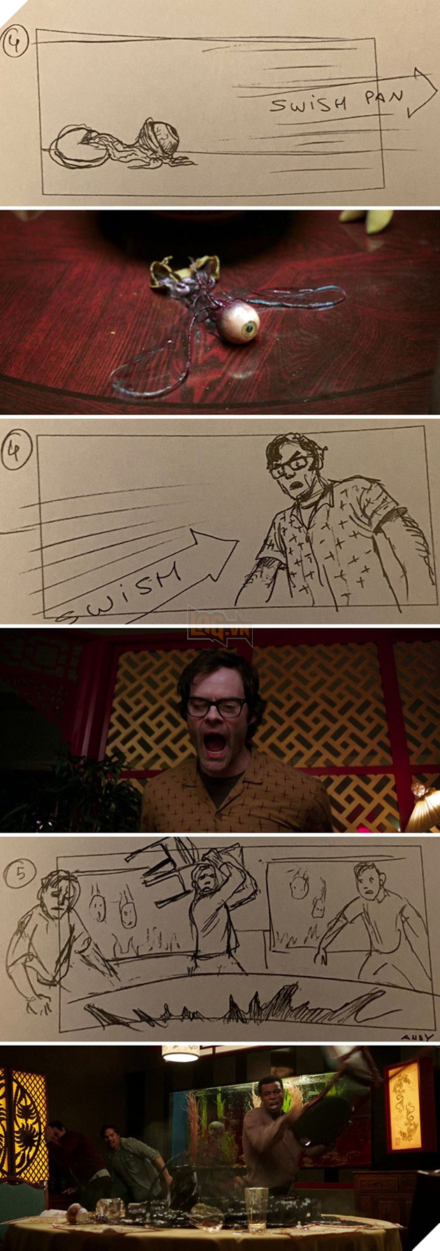 Rợn người trước bản phác họa trước phân cảnh trong những bộ phim nổi tiếng  10