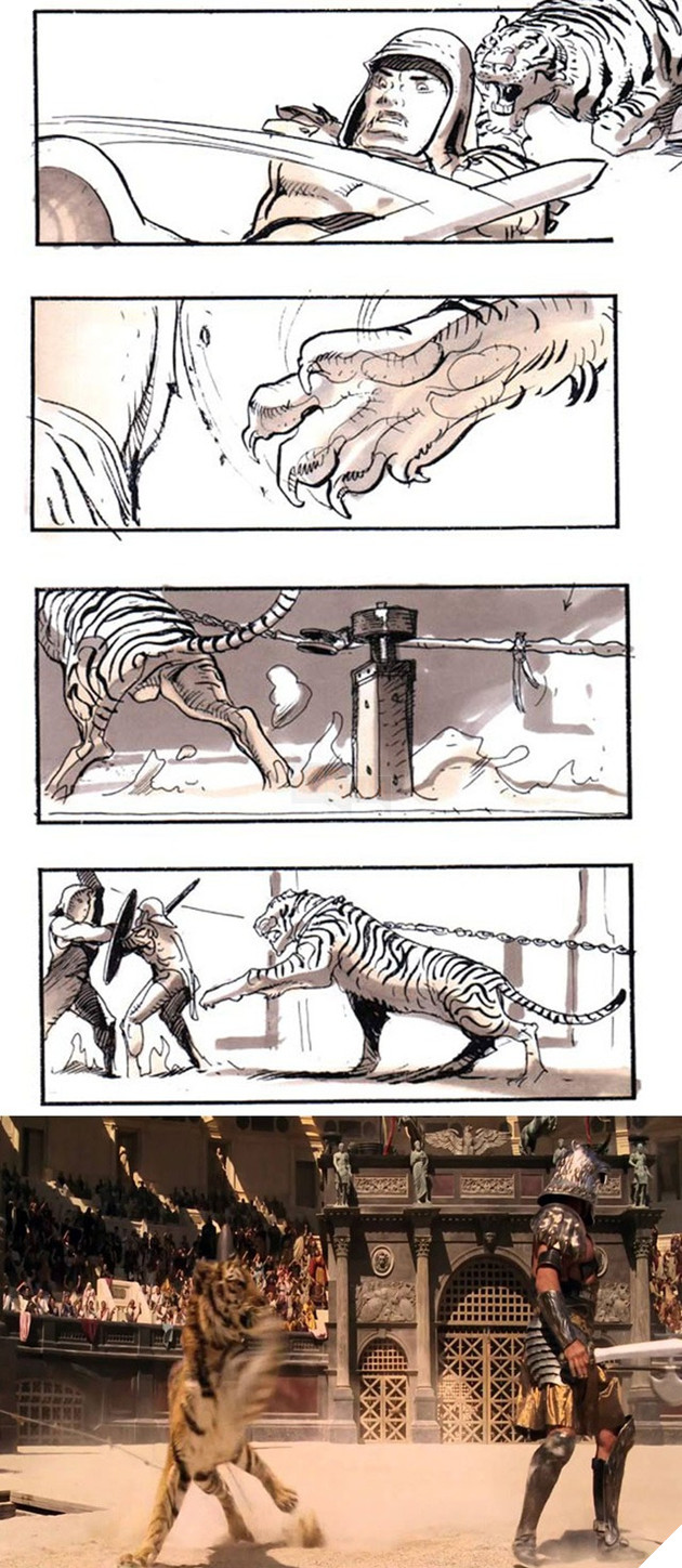 Rợn người trước bản phác họa trước phân cảnh trong những bộ phim nổi tiếng  2