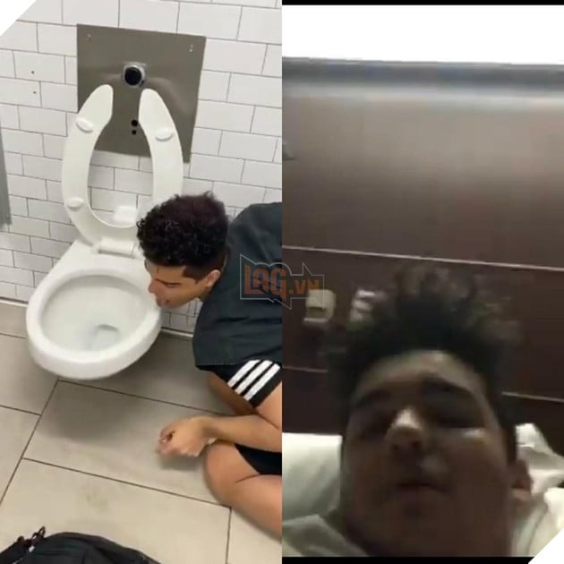 Đem đại dịch ra làm thử thách Licking toilet , một người Anh dương tính với Covid-19