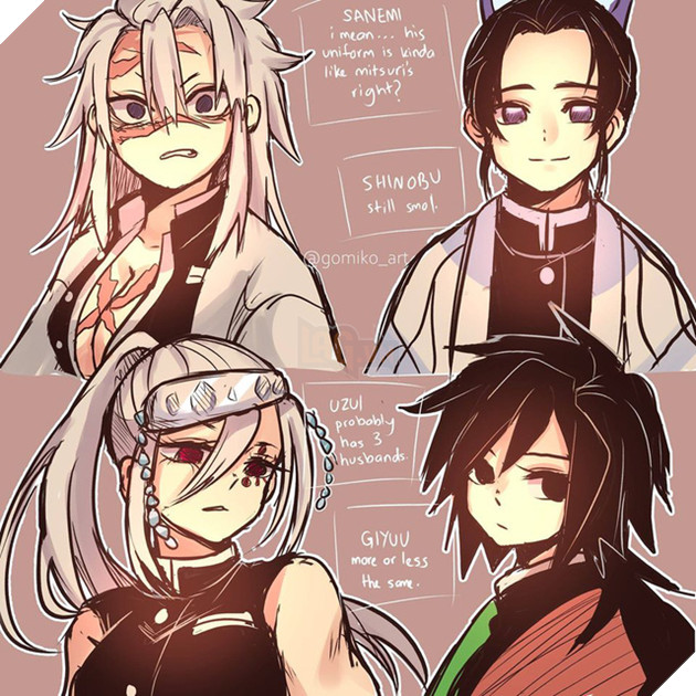 Kimetsu no Yaiba: Ngắm loạt fan art đáng yêu và hài hước của các Trụ cột để vơi bớt nỗi buồn - Ảnh 14.