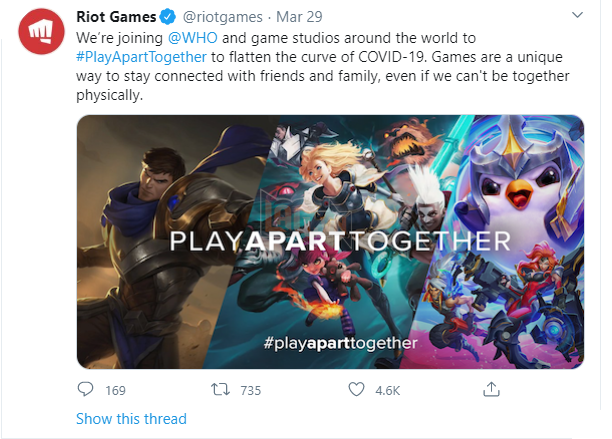  WHO Tổ chứ Y Tế Thế giới khuyến khích mọi người ở nhà và chơi game 3