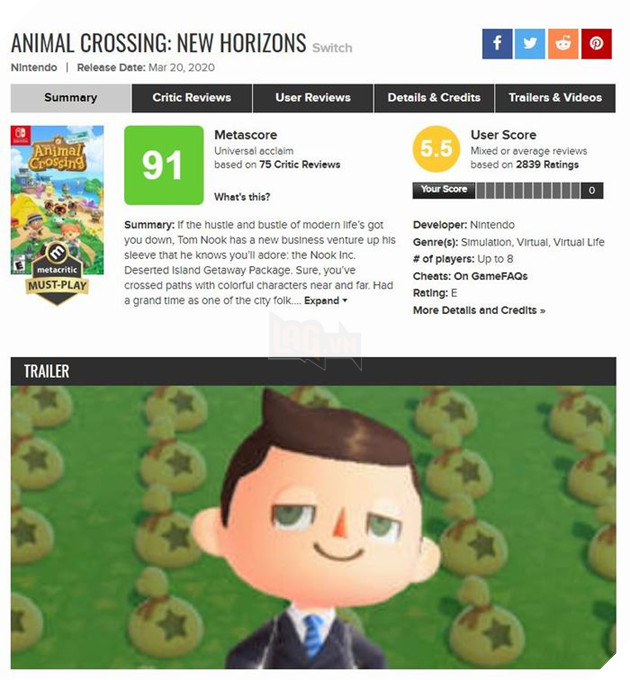 Animal Crossing: New Horizons liên tục nhận bom review vì cơ chế mỗi máy một hòn đảo 2