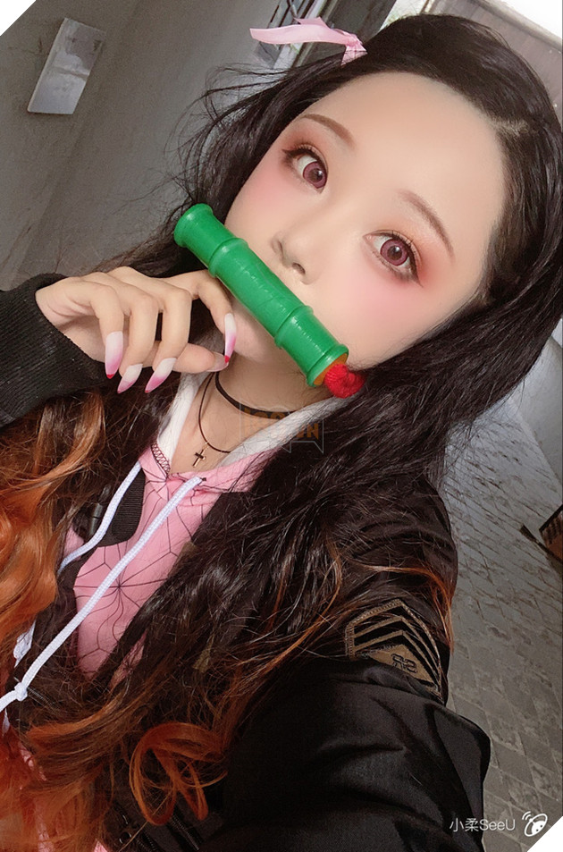 Ngẩn ngơ trước vẻ dễ thương của nàng Nezuko trong màn hóa thân của coser Tiểu Nhu - Ảnh 12.