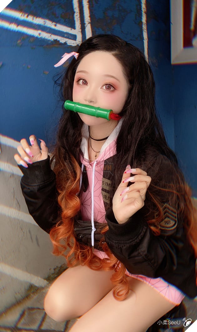 Ngẩn ngơ trước vẻ dễ thương của nàng Nezuko trong màn hóa thân của coser Tiểu Nhu - Ảnh 11.