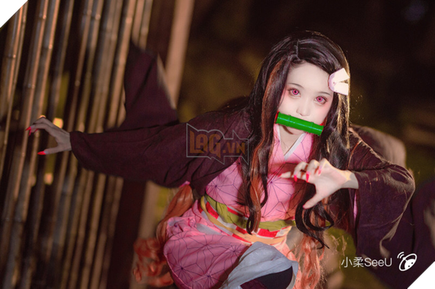 Ngẩn ngơ trước vẻ dễ thương của nàng Nezuko trong màn hóa thân của coser Tiểu Nhu - Ảnh 9.
