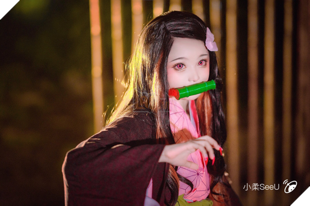 Ngẩn ngơ trước vẻ dễ thương của nàng Nezuko trong màn hóa thân của coser Tiểu Nhu - Ảnh 7.