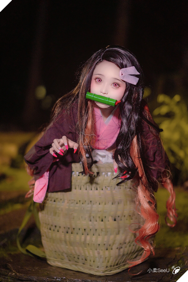 Ngẩn ngơ trước vẻ dễ thương của nàng Nezuko trong màn hóa thân của coser Tiểu Nhu - Ảnh 5.