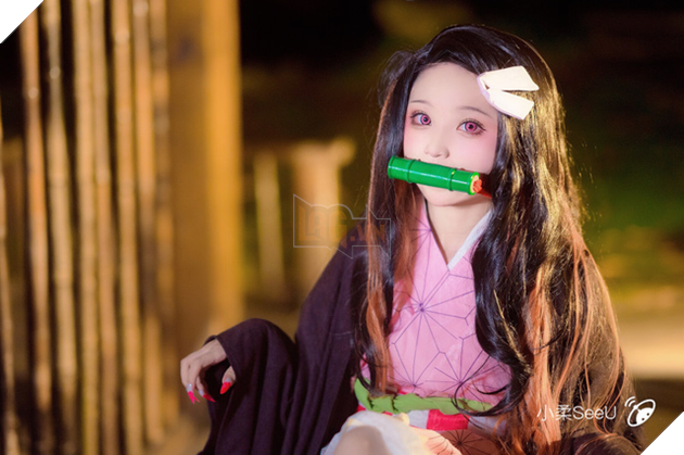 Ngẩn ngơ trước vẻ dễ thương của nàng Nezuko trong màn hóa thân của coser Tiểu Nhu - Ảnh 6.