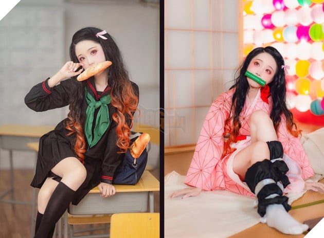 Ngẩn ngơ trước vẻ dễ thương của nàng Nezuko trong màn hóa thân của coser Tiểu Nhu - Ảnh 16.