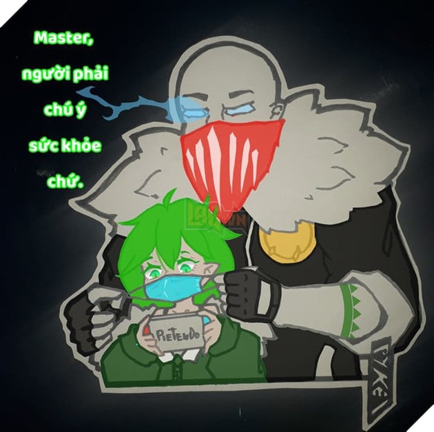 Trầm trồ vì ý tưởng đầy thú vị và sáng tạo của cộng đồng LMHT Việt qua loạt tranh cổ động phòng chống Covid-19 - Ảnh 6.